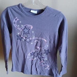 Enchanting Starry Long Sleeve Tee - Gray